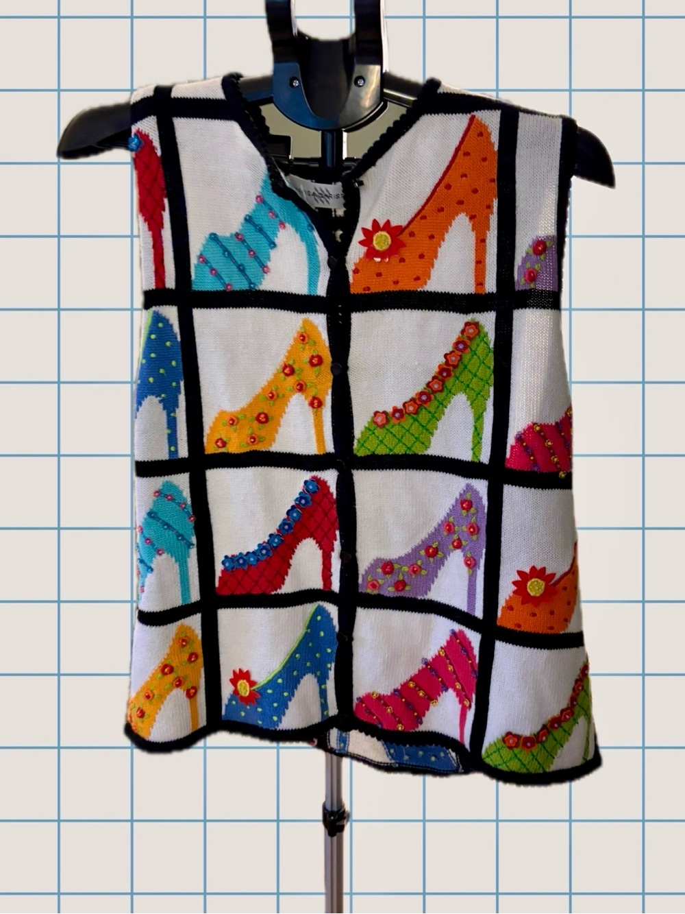 Vintage Marisa Christina High Heel Knit Vest XL👠✨